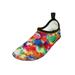 Fashion Print Womens Water Sports Shoes Quick-Dry Aqua Yoga Socks Slip-On with Soles Ladies 8 M US Fuchsia Fantasy