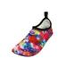 Fashion Print Womens Water Sports Shoes Quick-Dry Aqua Yoga Socks Slip-On with Soles Ladies 8 M US Purple Fantasy