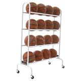 BSN SPORTS? Wide-Body Ball Cart (4 Rows Holds 16 Balls)