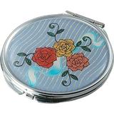 Bouquet Stainless Steel Compact Mirror