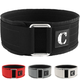 Contraband Black Label 4010 4inch Nylon Weight Lifting Belt w/ Velcro (Black w/ White Logo Small)