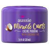 Aussie Miracle Curls with Coconut Oil Paraben Free Cream Pudding for Curly Hair 7.6 fl oz