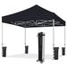 Eurmax Canopy 10 x 10 Coal Pop-up Canopy and 56lbs Instant Outdoor Canopy
