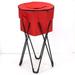 Household Essentials Soft-Sided Standing Collapsible Cooler with Removable Bag Red