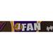 Country Brook DesignÂ® 1 1/2 inch Purple and Gold Football Fan Polyester Webbing Closeout 20 Yards