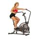 Sunny Health & Fitness Zephyr Indoor Stationary Upright Air Bike w/ Row - Fan Exercise Bicycle Cardio Machine For Home SF-B2715