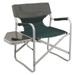 Coleman Outpost Breeze Portable Folding Adult Deck Chair with Side Table Green
