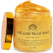 24K Gold Facial Mask Perfect Gift For Women Rejuvenating Anti-Aging Face Mask For Flawless Skin-Reduces Fine Lines & Moisturizes Your Skin By White Natural