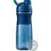 BlenderBottle SportMixer 28 oz Tritan Navy Blue Shaker Cup with Twist Cap and Textured Grip