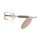 Yakima Bait Worden s Original Rooster Tail Inline Spinnerbait Fishing Lure Hammered Silver White 1/4 oz.