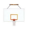 First Team FoldaMount82 Magnum Steel Side Folding Wall Mounted Basketball System44; Navy Blue