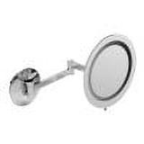 ALFI brand ABM9WLED-PC Polished Chrome Wall Mount Round 9 5x Magnifying Cosmetic Mirror with Light