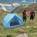 Ktaxon 2-3 Person Camping Tent Waterproof Automatic Tent Double-Deck Two-Door