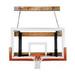 First Team FoldaMount46 Victory Steel-Glass Side Folding Wall Mounted Basketball System44; Sienna Orange