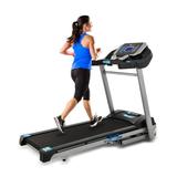 XTERRA TRX3500 Folding Motorized Treadmill with Bluetooth FTMS Handlebar Control Buttons Built-In Speaker and Audio-Jack