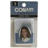 Conair 55332 3 Piece Brown Hair Net 0.3 Ounce (Pack of 18)