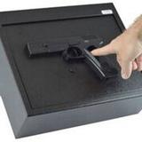 BOOMSTICK Biometric Fingerprint Drawer Personal Gun Safe Black