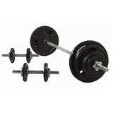 Weider 160 lb. Spinlock Weight Set with Included Plates and Safety Collars