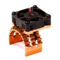 Integy RC Toy Model Hop-ups T8635ORANGE T2 Motor Heatsink w/ Cooling Fan for Traxxas 1/10 Stampede 4X4 & Slash 4X4