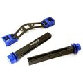 Integy RC Toy Model Hop-ups C27964BLUE Adjustable Rear Body Mount & Post Set for Traxxas 1/10 Scale E-Maxx Brushless