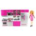 Bisontec My Modern Kitchen Full Deluxe Kit Battery Operated Kitchen Playset with Toy Doll Lights and Sounds