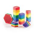 Guidecraft PowerClix Solids Magnetic Building Blocks Set 70 Piece Magnetic Tiles Stem Educational Construction Toy