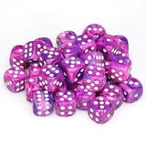 Chessex DND Dice Set-Chessex D&D Dice-12mm Festive Violet and White Plastic Polyhedral Dice Set-Dungeons and Dragons Dice ludes 36 Dice