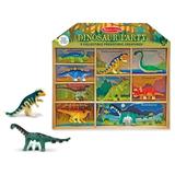 Melissa & Doug Dinosaur Party Play Set - 9 Collectible Miniature Dinosaurs in a Case