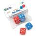 Learning Resources Foam Dice: Dot Dice Red and Blue 6-Sided Foam Dice Early Math Skills Set of 2 Grades PreK+ Ages 3+