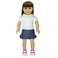 Doll Clothes - Peace Sign & Skirt Outfit Fits American Girl & Other 18 Inch Dolls