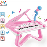 ToyVelt Toy Piano for Toddler Girls â€“ Cute Piano for Kids with Built-in Microphone & Music Modes - Best Birthday Gifts for 3 4 5 Year Old Girls â€“ Educational Keyboard Musical Instrument Toys