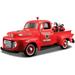 1948 Ford F-1 Pickup Truck Harley Davidson Fire Truck and 1936 El Knucklehead Motorcycle 1/24 Diecast Models by Maisto