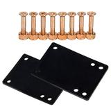 Cal 7 Skateboard 1/8 Riser Pads and 1 Hardware (Chrome Copper)