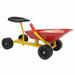 Topbuy Sand Dumper Kid Ride-on Sand Digger Heavy Duty Digging Scooper 4-Wheel Toy Red