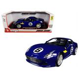 Ferrari California T Blue \Sunoco\ #6 70th Anniversary 1/18 Diecast Model Car by Bburago