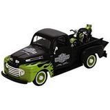 Maisto 1:24 Scale Harley Davidson 1948 Ford F-1 Pickup Truck With 1948 FL Panhead Motorcycle Diecast Replica Model Set