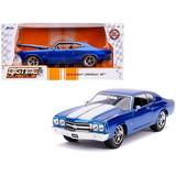 Jada Toys 31450 1970 Chevrolet Chevelle Stainless Steel Candy Stripes Bigtime Muscle 1:24 Diecast Model Car Play Vehicle