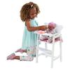 KidKraft Lil Doll Wooden High Chair Furniture for 18-Inch Dolls