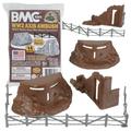 BMC Classic Marx Axis Ambush - 14pc Brown Plastic Army Men Playset Accessories