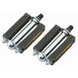 804 PVC BICYCLE BIKE PEDAL 1/2 BLACK/CHROME. Bike part Bicycle part bike accessory bicycle part