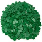 Royal Bingo Supplies 1000-pack of Solid Opaque 3/4-inch Bingo Chips Counting & Math Activity (Green)