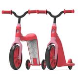 Swagtron K6 Convertible 4-in-1 Toddler Scooter & Balance Bike Red