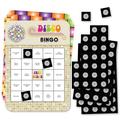 Big Dot of Happiness 70 s Disco - Bar Bingo Cards and Markers - 1970s Disco Fever Party Bingo Game - Set of 18
