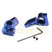 Integy RC Toy Model Hop-ups T6650BLUE Billet Machined Rear Hub Carriers for HPI Blitz (ball bearing 10mm O.D.)
