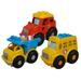 Mega Bloks Set of 3 Vehicles-Dump Truck Tractor School Bus