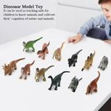 EECOO Plastic Dinosaur Toy 12pcs/Set Soft Plastic Dinosaur Model Educational Toy for Toddler Children Kids Gift Collection Kids Toy