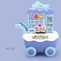 Siaonvr Children s Girl s Color Ice Cream Cart Kitchen Toy Set Education DIY Toy Gift