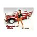 American Diorama 23809 Greaser Girl Danika Figure for 1-18 Scale Diecast Model Cars