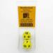 Yellow Jumbo Dice with Black Numbers D12 31mm (1.25in) Set of 2 Wondertrail