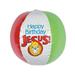 Fun Express - Happy Birthday Jesus Beach Ball for Christmas - Toys - Inflates - Beach Balls - Christmas - 12 Pieces